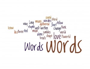 Wordle of blog post Words: Watch, Listen and Play