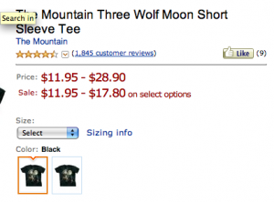 Amazon Wolf T-shirt