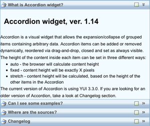 YUI Accordion