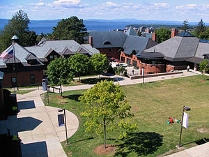 The central campus of Champlain College in Bur...