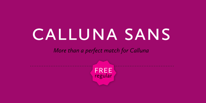 Calluna Sans font