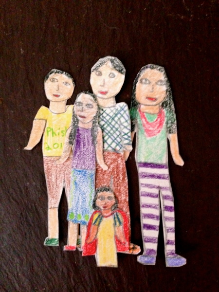 One of Briege's Paper Doll Family