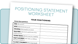 Positioning Statement Worksheet download