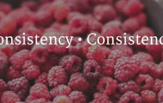 Consistency builds your brand - image of evenly sized rasberries