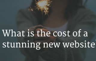 What is the cost of a stunning new website - sparkler image