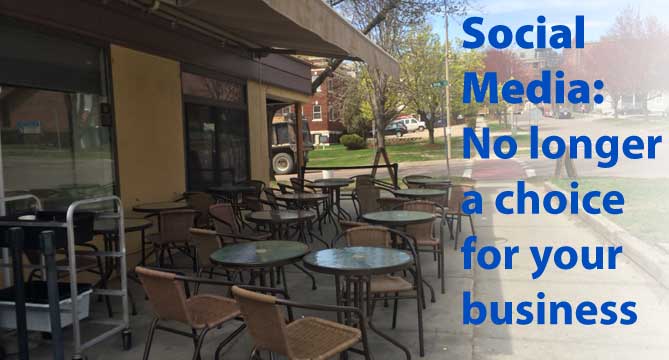 Social Media: No Longer a Choice for Business - empty restaurant image